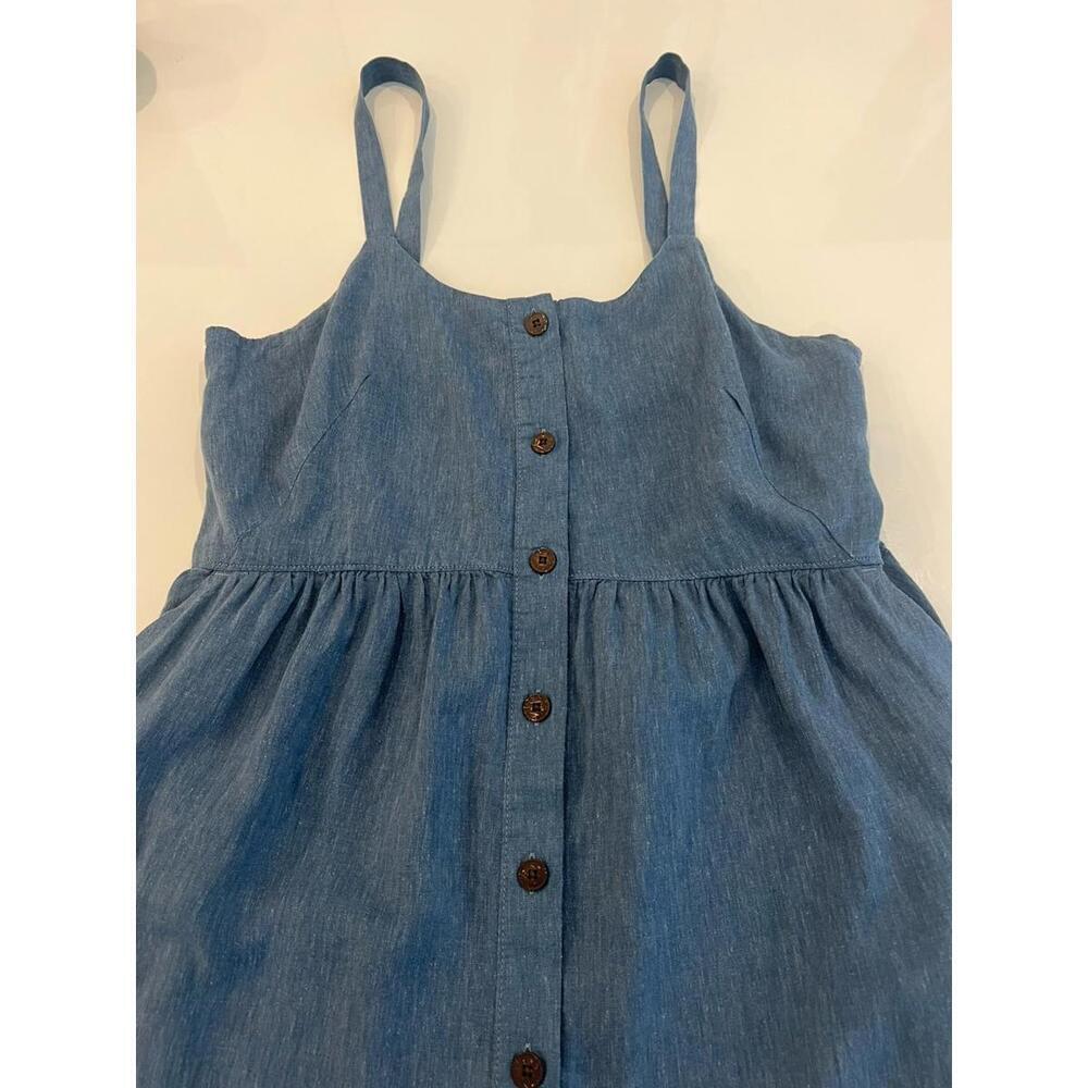 $129 Patagonia Garden Island Dress in Whole Weave Still Blue Size Large 75186 - Picture 6 of 10